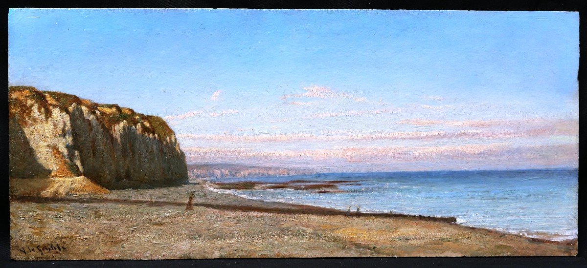 Victor Le Gentile, Norman Landscape With Cliffs, Towards Dieppe-photo-1