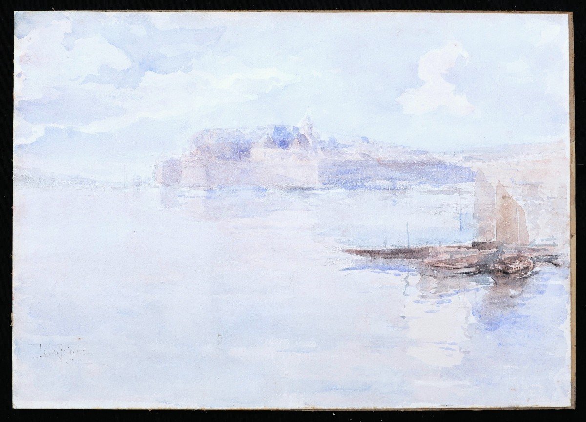 Louis TAPISSIER, Vue de Saint Malo-photo-4