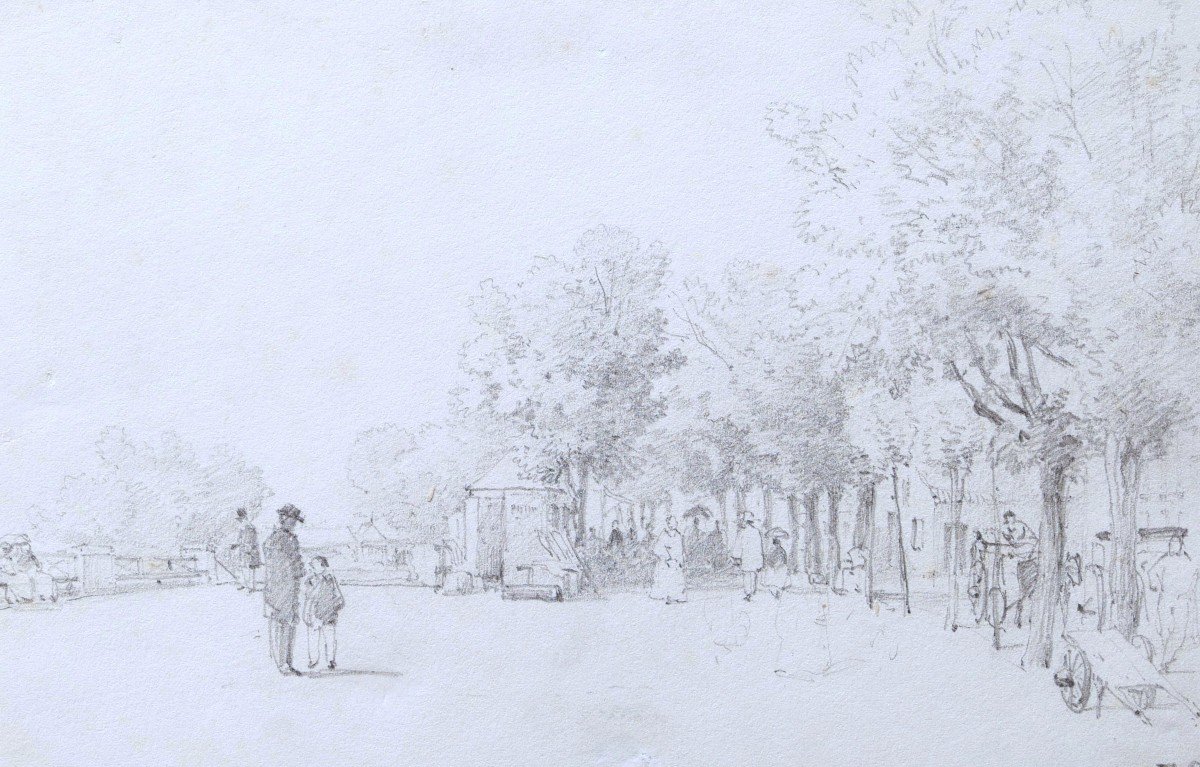 French School, Late 19th Century, Lively Park View