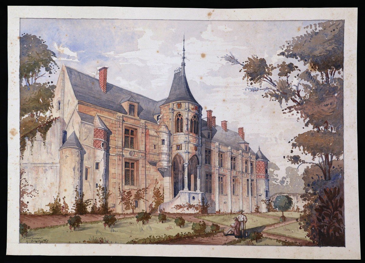 École FRANÇAISE en 1870, Le Château de Nantouillet-photo-4