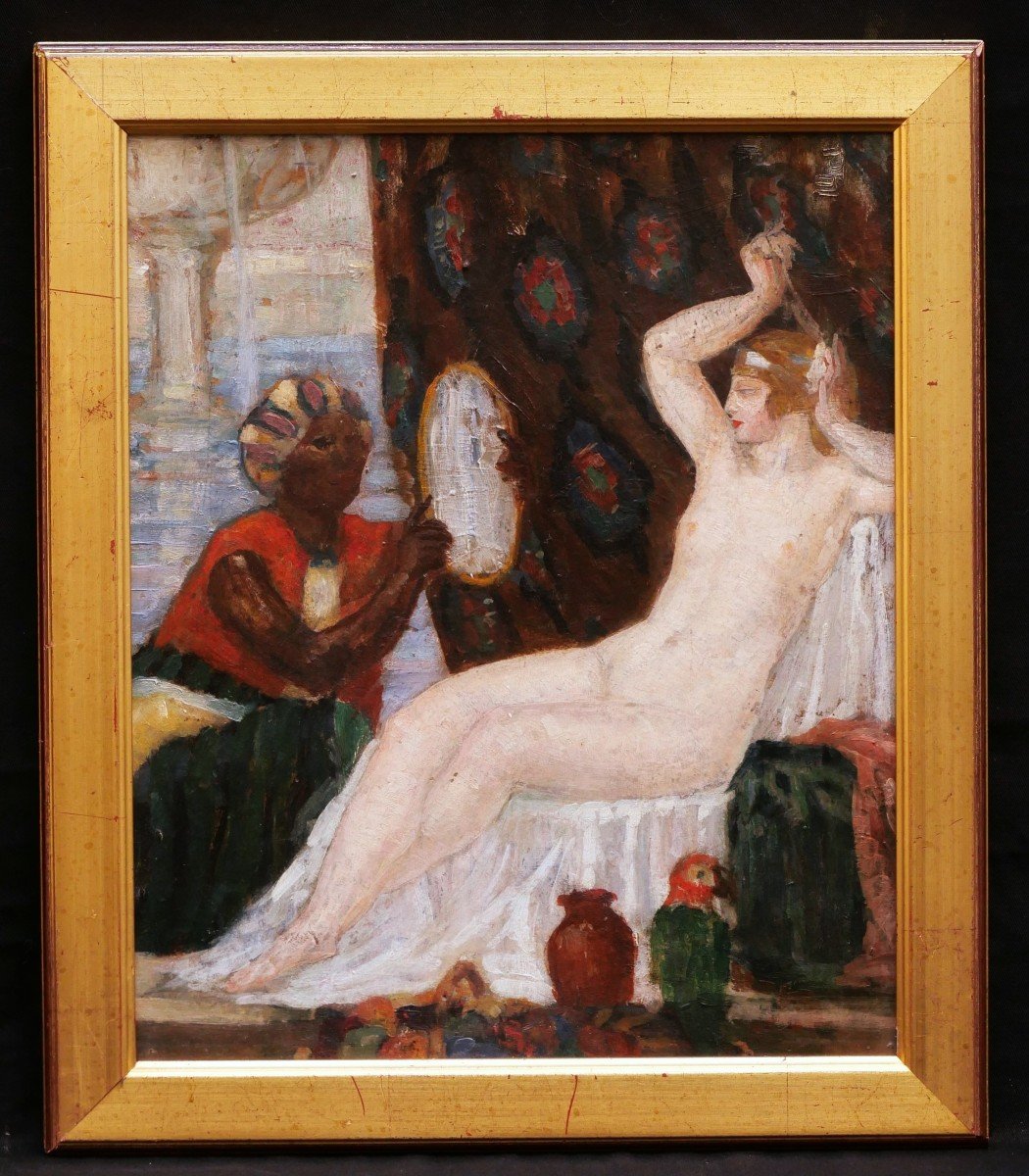 Jean André Caverne, The Odalisque And The Servant-photo-3