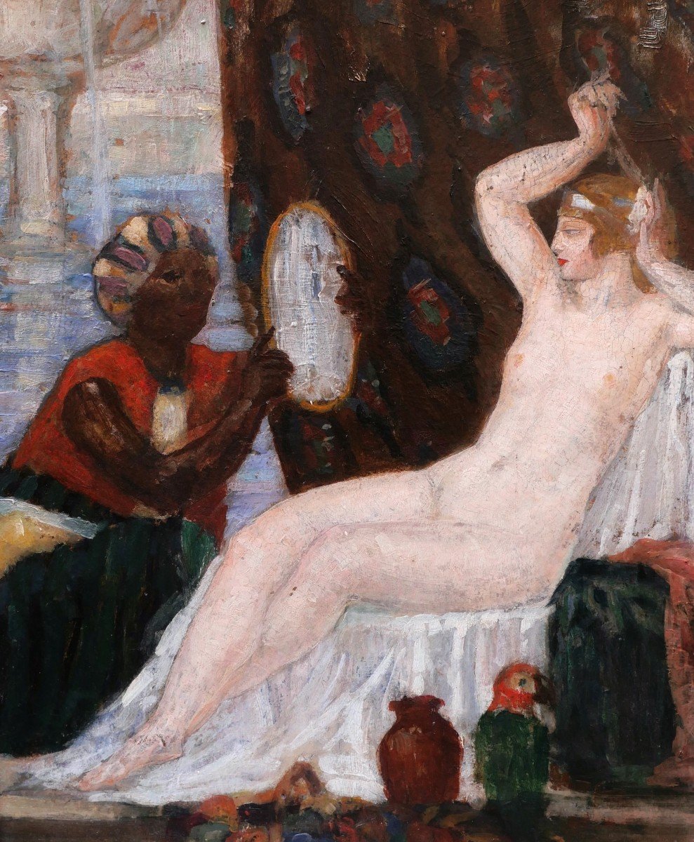 Jean André Caverne, The Odalisque And The Servant