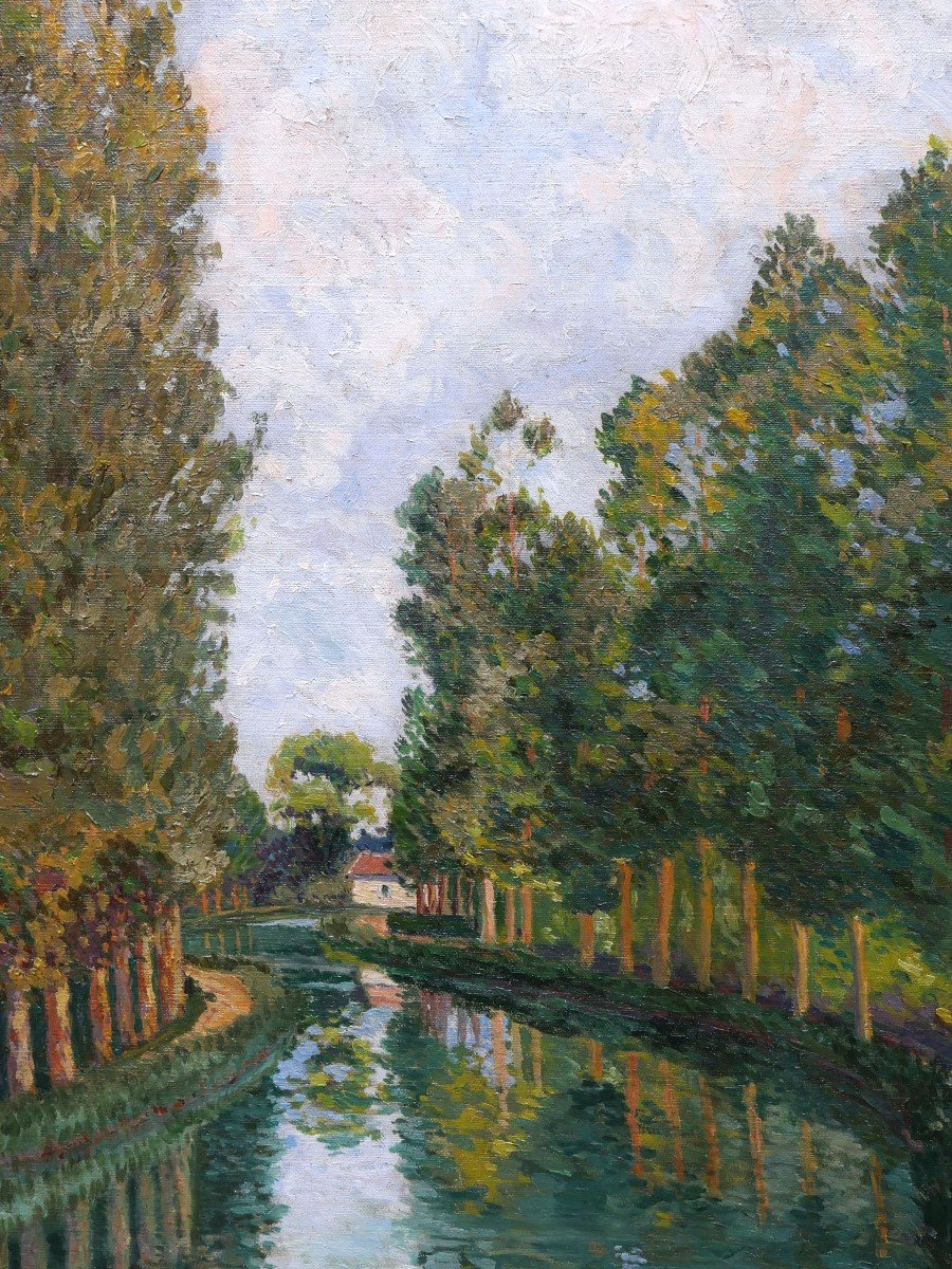 André Auguste SILICE, Vue du Canal Latéral à la Loire-photo-2