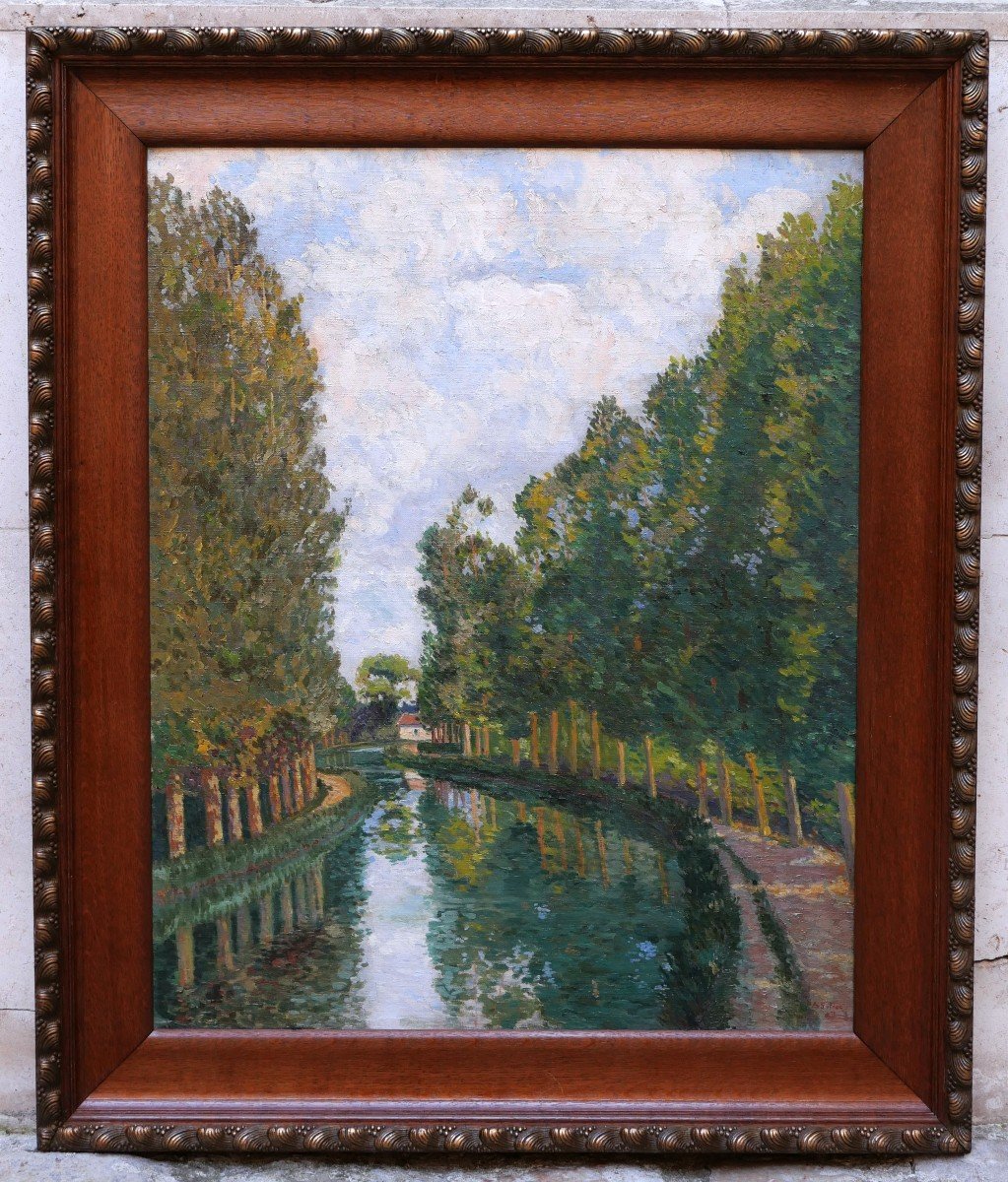 André Auguste SILICE, Vue du Canal Latéral à la Loire-photo-1