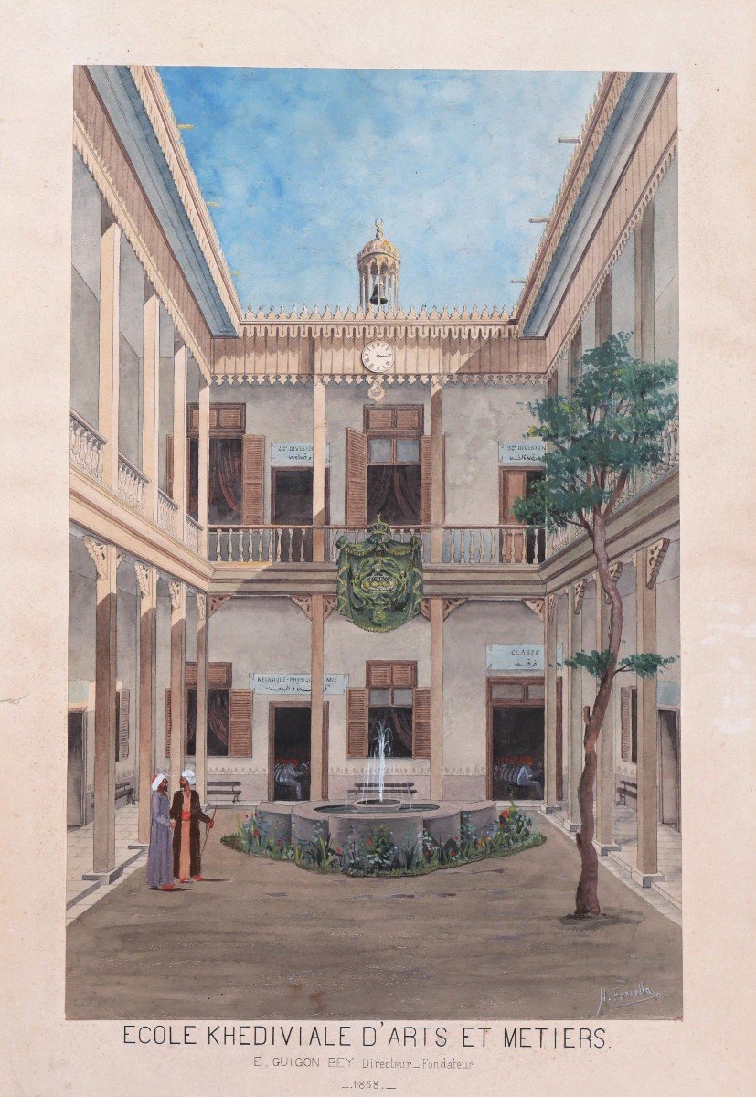 Nicola Forcella, The Khedivial School Of Arts And Crafts In Cairo, Egypt-photo-2