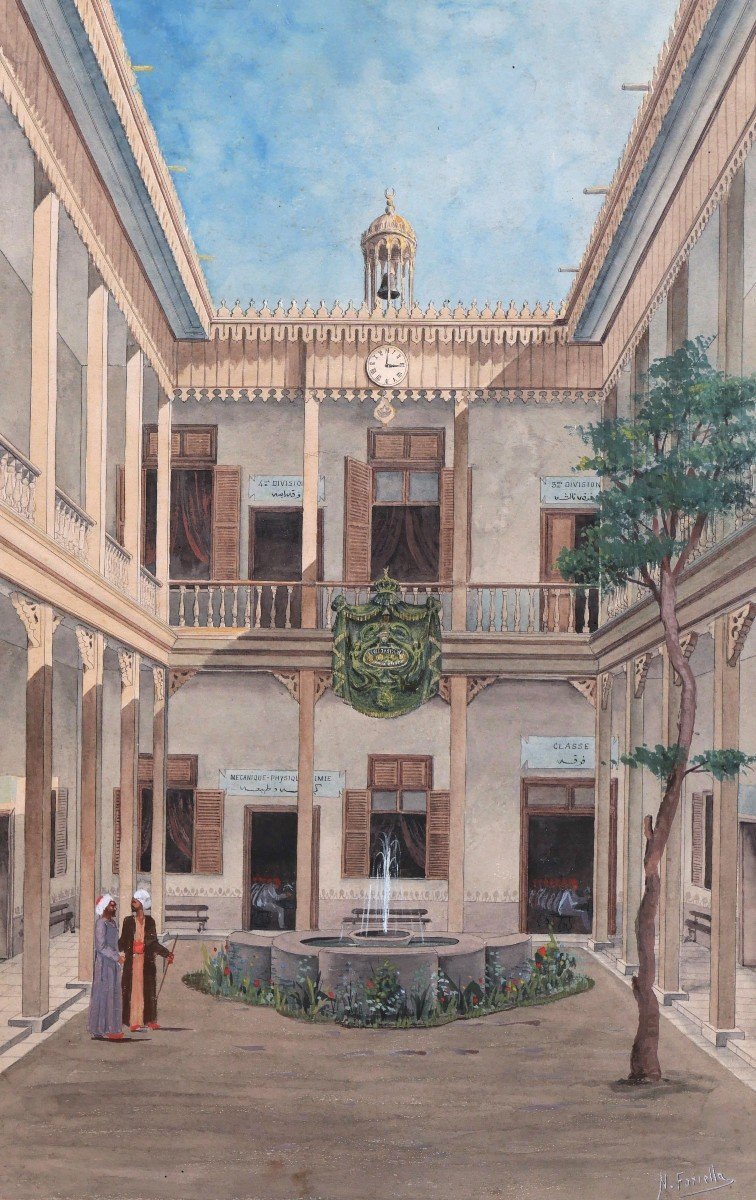 Nicola Forcella, The Khedivial School Of Arts And Crafts In Cairo, Egypt