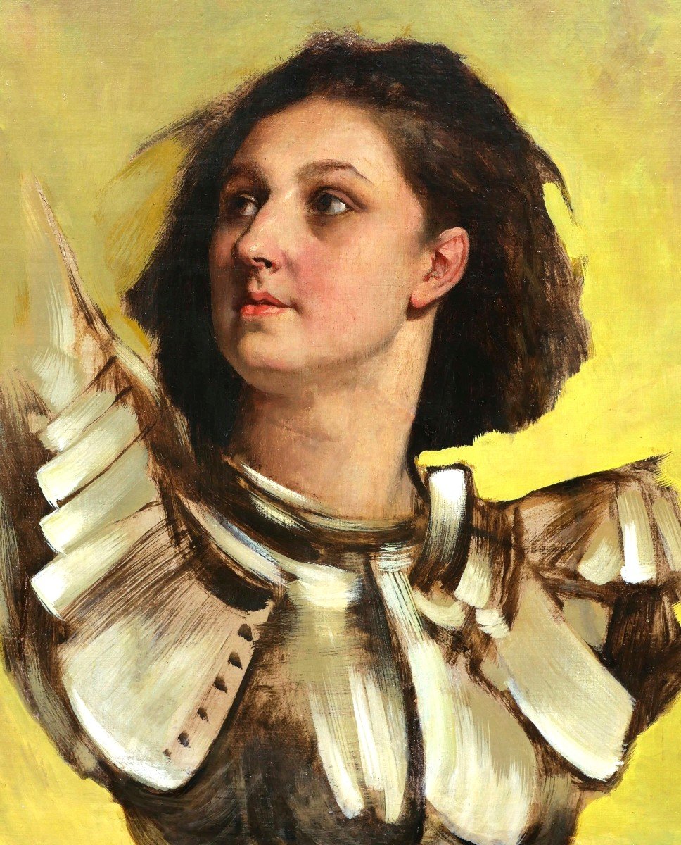 19th Century French School, Joan Of Arc In Armor-photo-2