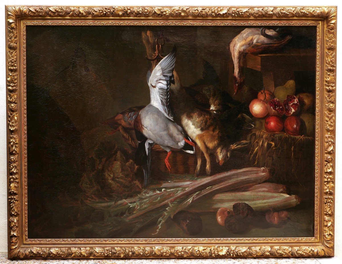 French School, Late 18th Century, After Alexandre-françois Desportes, Still Life-photo-3