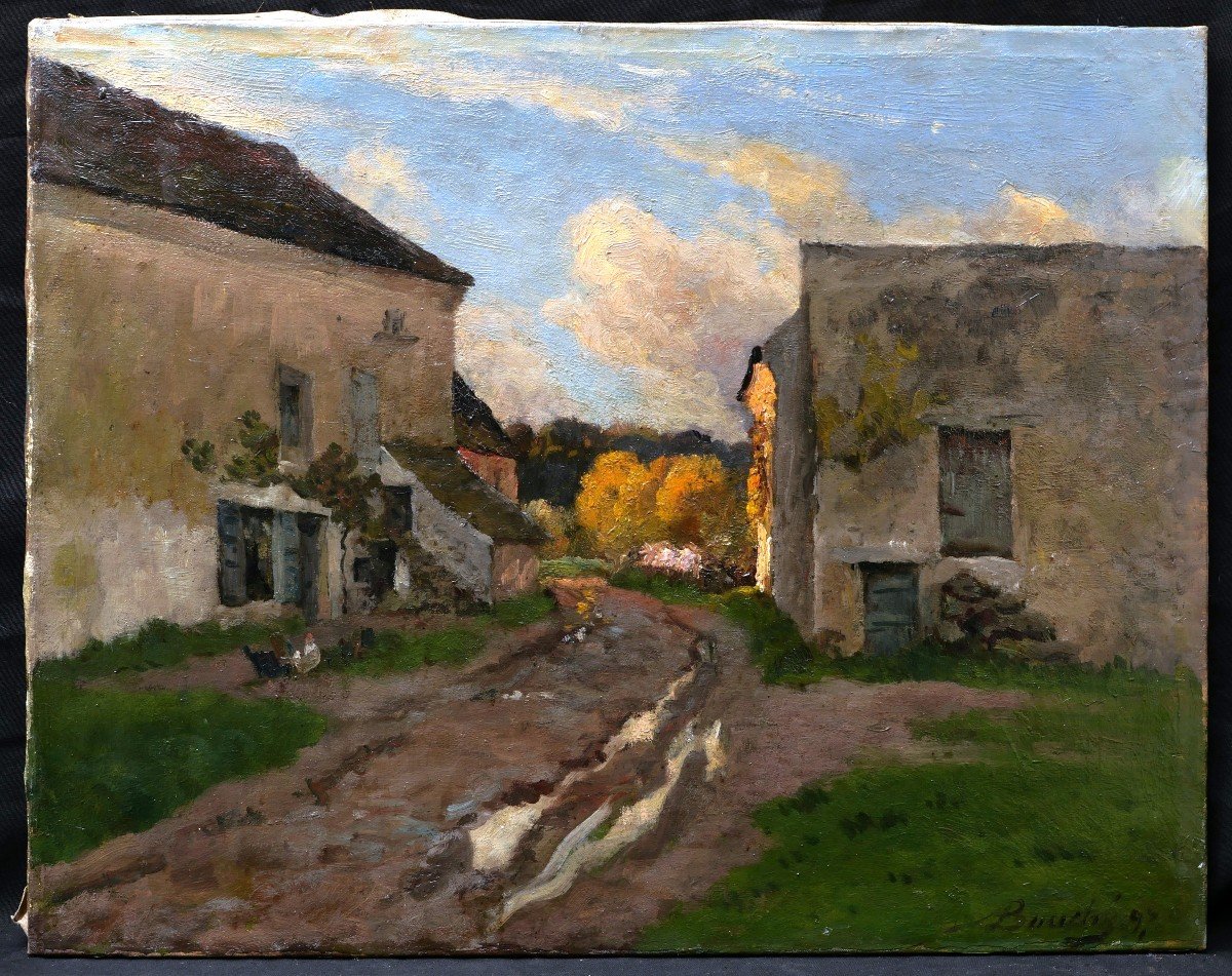 Louis Alexandre Bouché, Farmyard In Luzancy-photo-4