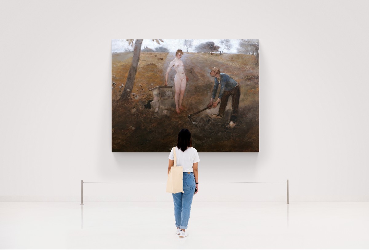 Jacob Maris, The Muse At Naintré (for Rodolphe Salis From The Chat Noir) (very Large Format)-photo-5