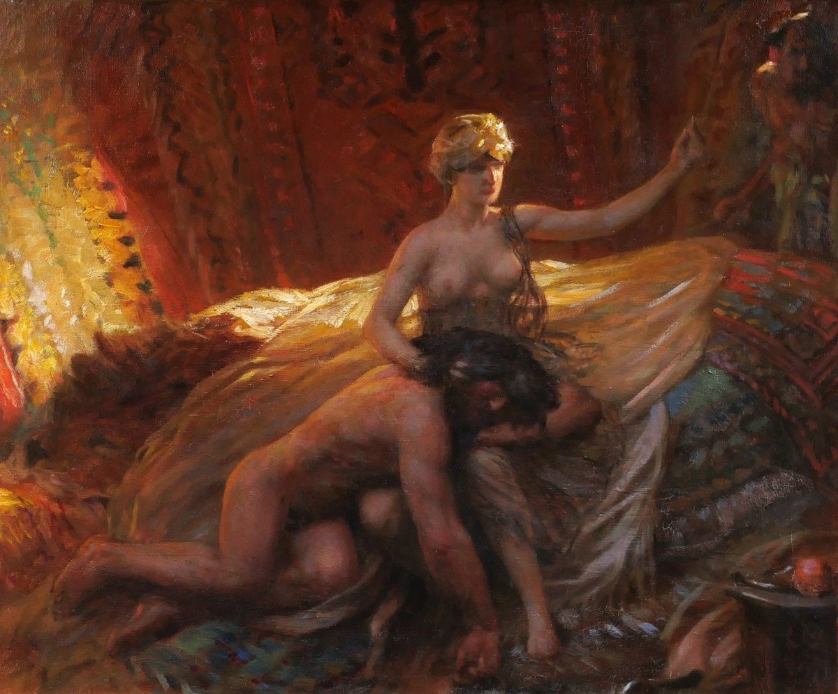 French School In 1911, Samson And Delilah