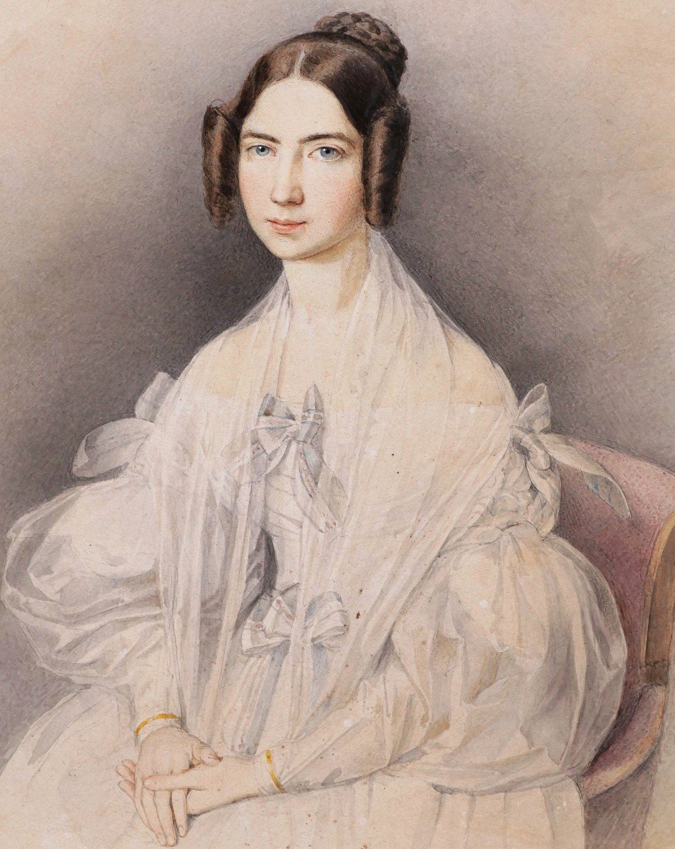 Caspar Jele, Portrait Of Hélène Louise élisabeth Of Mecklemburg-schwerin, Duchess Of Orleans-photo-2