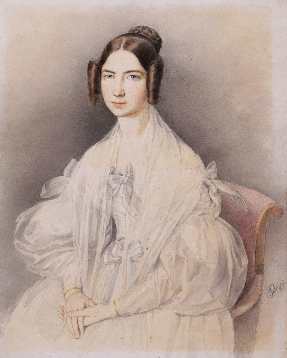 Caspar Jele, Portrait Of Hélène Louise élisabeth Of Mecklemburg-schwerin, Duchess Of Orleans