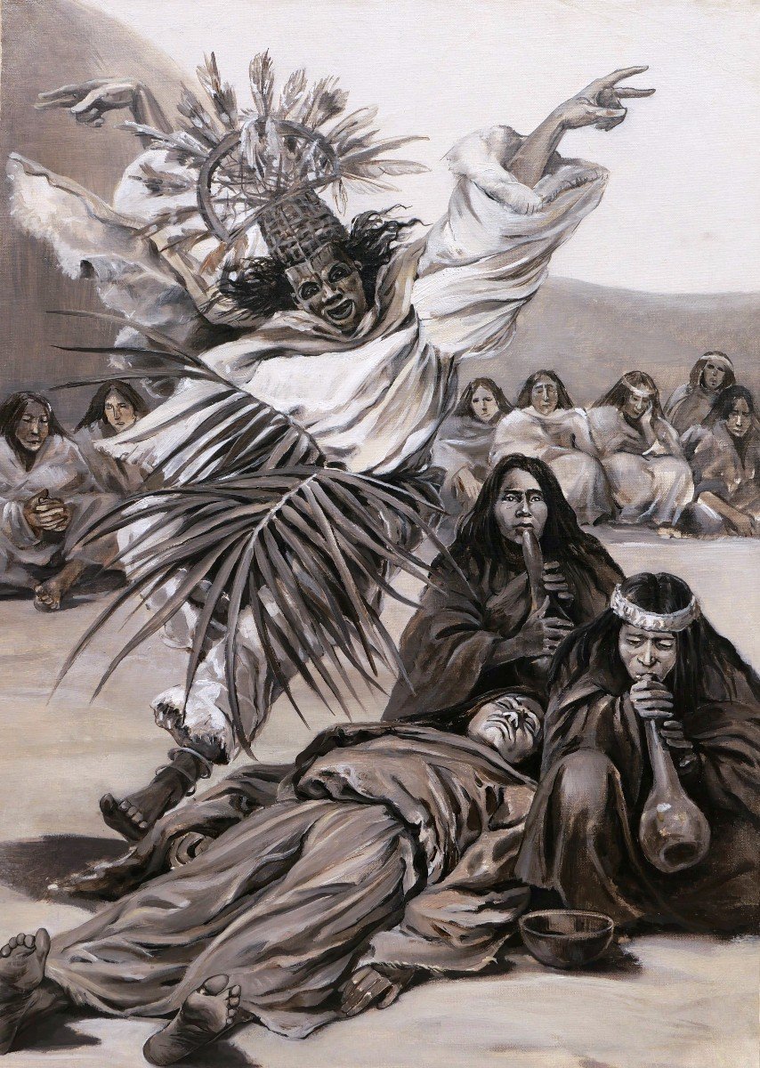 Attributed To Henri Théodore Malteste, Shamanic Scene