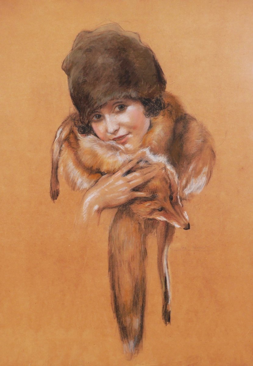 Léo Fontan, Young Girl With A  Fox