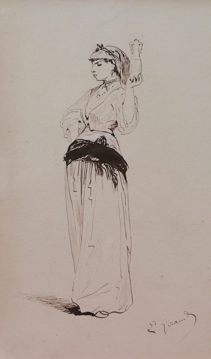 Pierre François Eugène GIRAUD, Projets de costumes pour le théâtre-photo-2