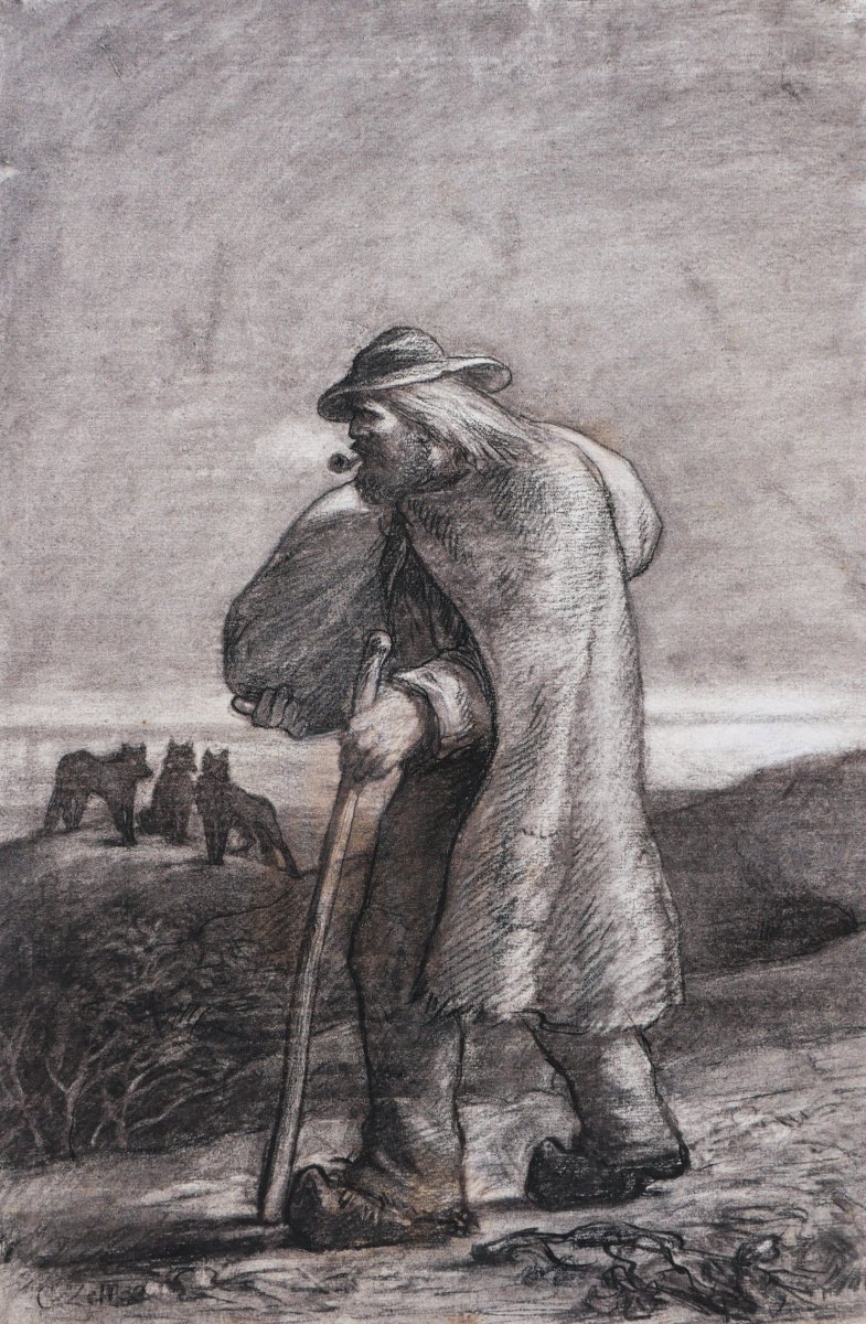 Johann Conrad Zeller, Traveller Watched By Wolves