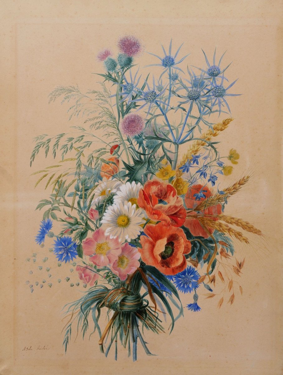 Adèle RichÉ, Bouquet Of Field Flowers-photo-1