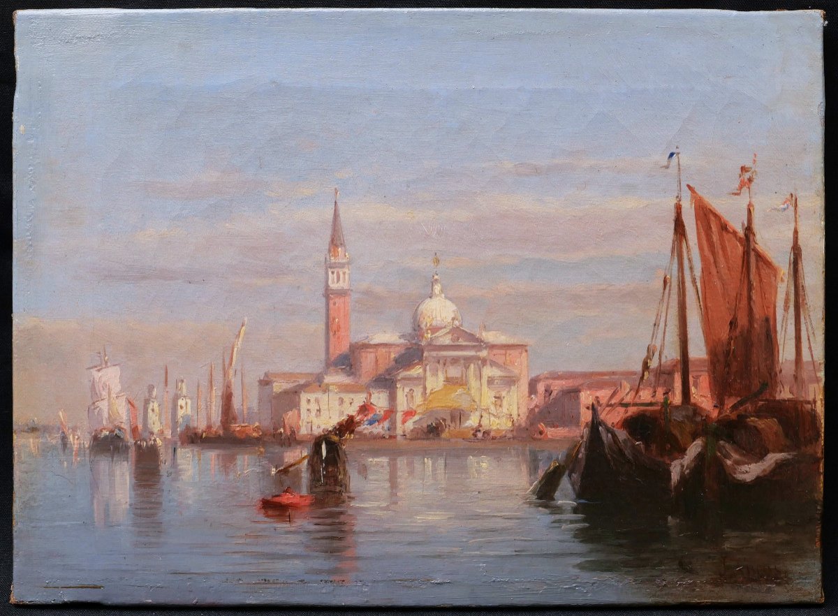 Jean Lucas, View Of The Island Of San Giorgio Maggiore In Venice-photo-4