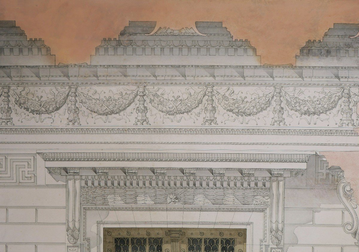 C. Roughol, Door Project On A Neoclassical Façade-photo-3