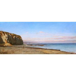 Victor Le Gentile, Norman Landscape With Cliffs, Towards Dieppe