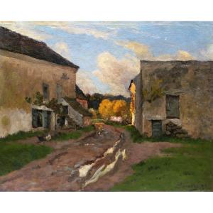 Louis Alexandre BOUCHÉ, Cour de ferme à Luzancy