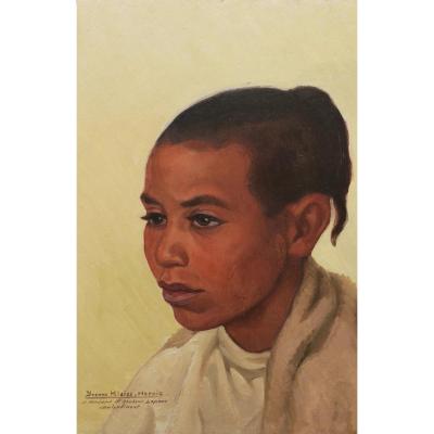 Yvonne Kleiss-herzig, Portrait Of A Child From Algeria