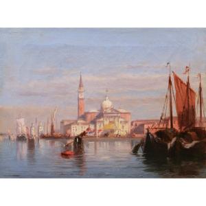 Jean Lucas, View Of The Island Of San Giorgio Maggiore In Venice