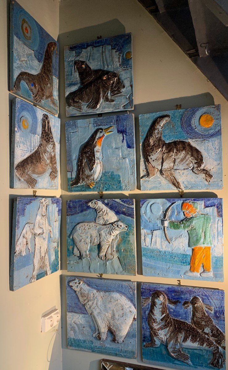 Proantic: Large Ceramic Animal Tiles