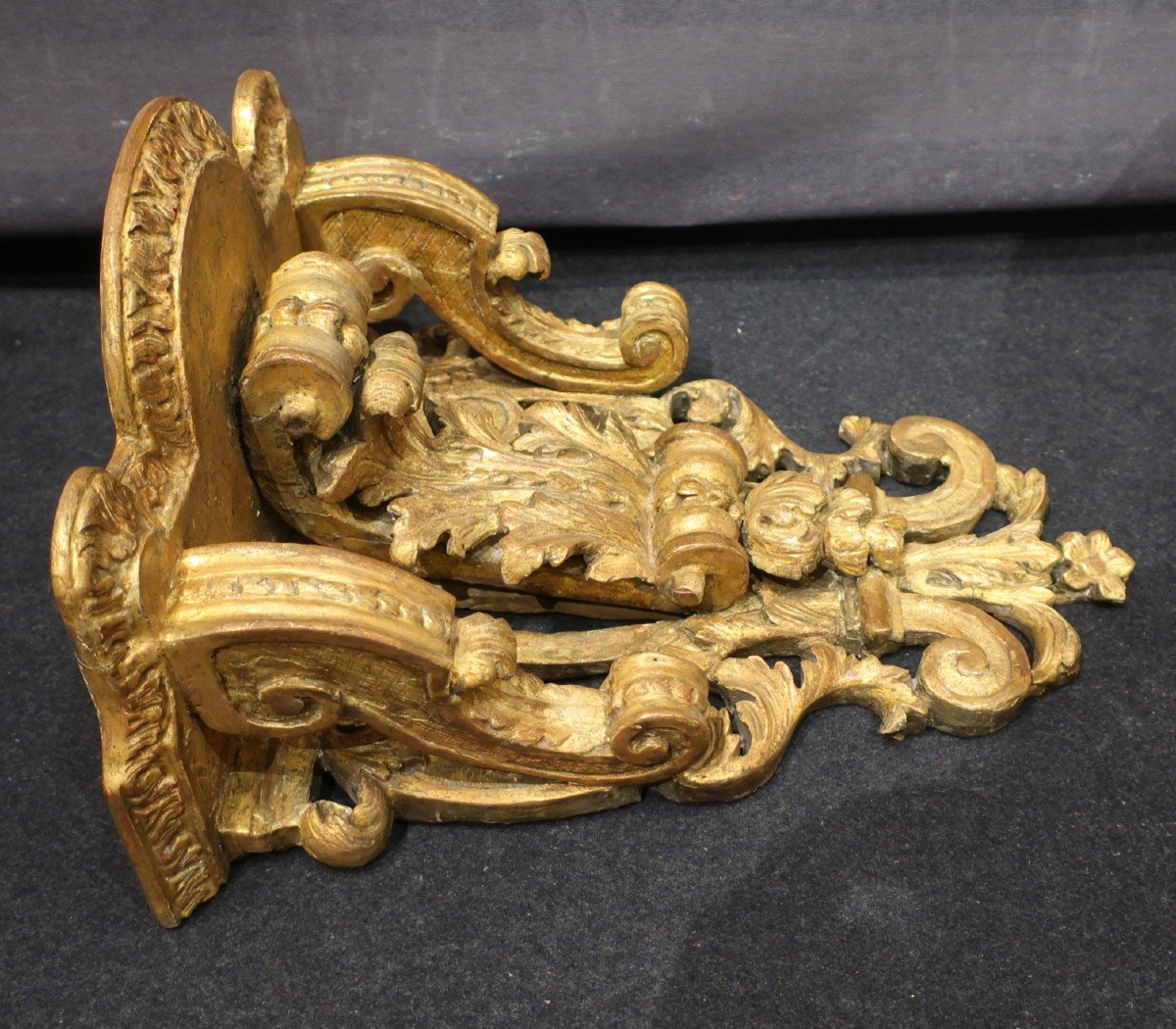 Gilded Wall Bracket Louis XIV Period 18th Century-photo-3