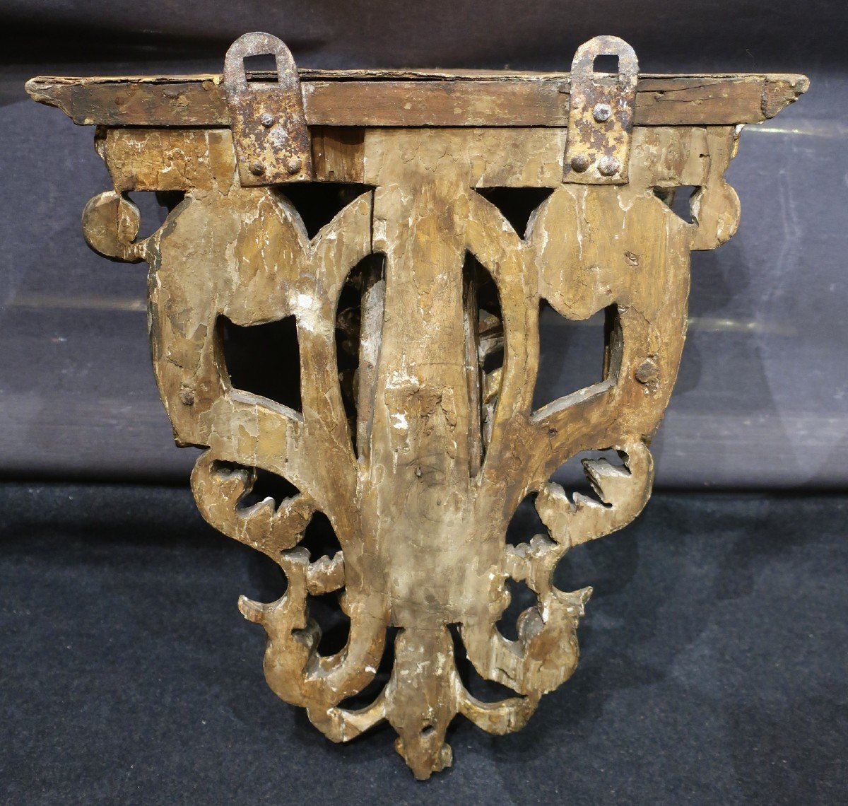 Gilded Wall Bracket Louis XIV Period 18th Century-photo-4