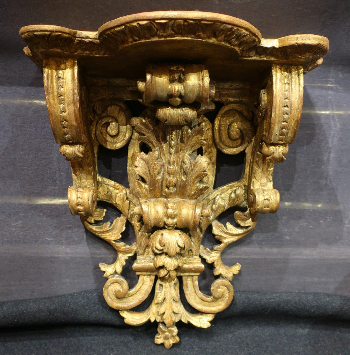 Gilded Wall Bracket Louis XIV Period 18th Century-photo-1