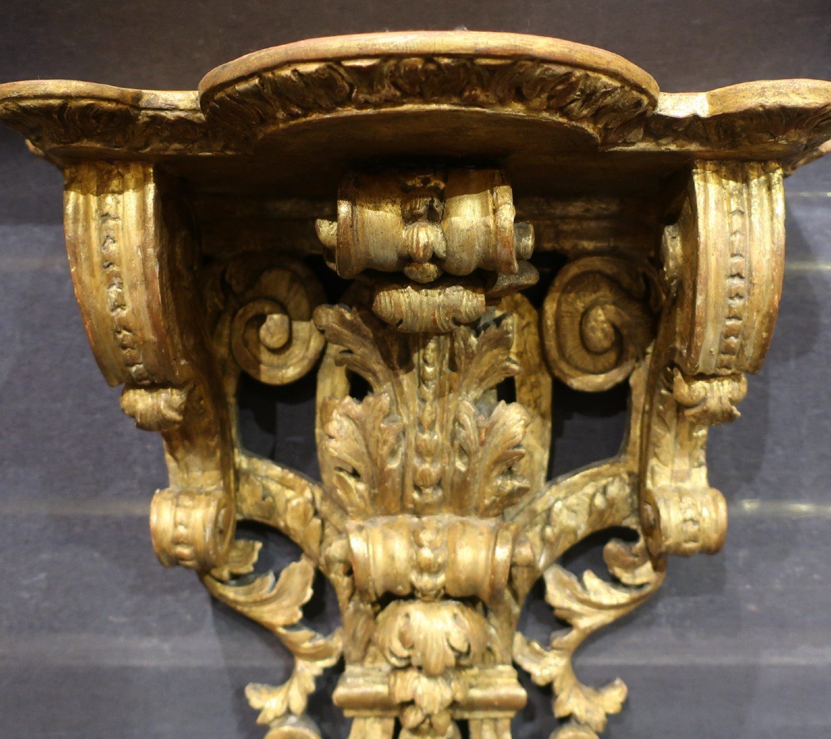 Gilded Wall Bracket Louis XIV Period 18th Century-photo-3