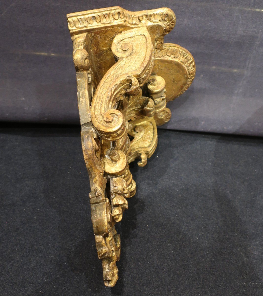 Gilded Wall Bracket Louis XIV Period 18th Century-photo-6