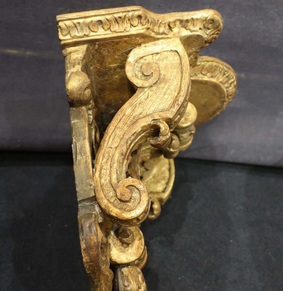 Gilded Wall Bracket Louis XIV Period 18th Century-photo-7