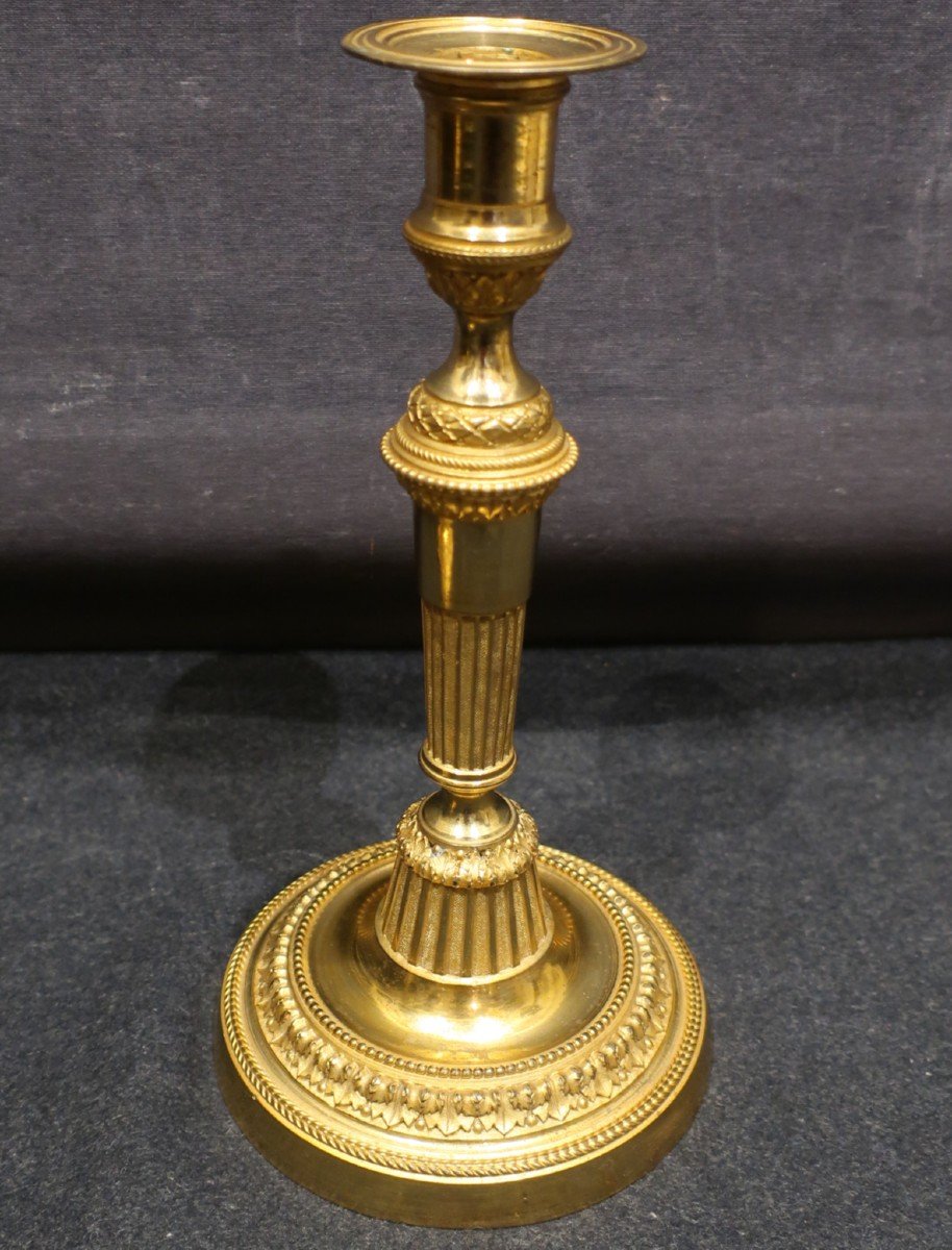 Candlesticks Pair Late 18th Century-photo-8