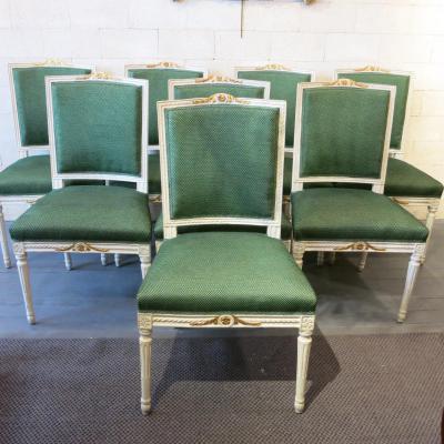 Set Of Eight Chairs Neoclassical