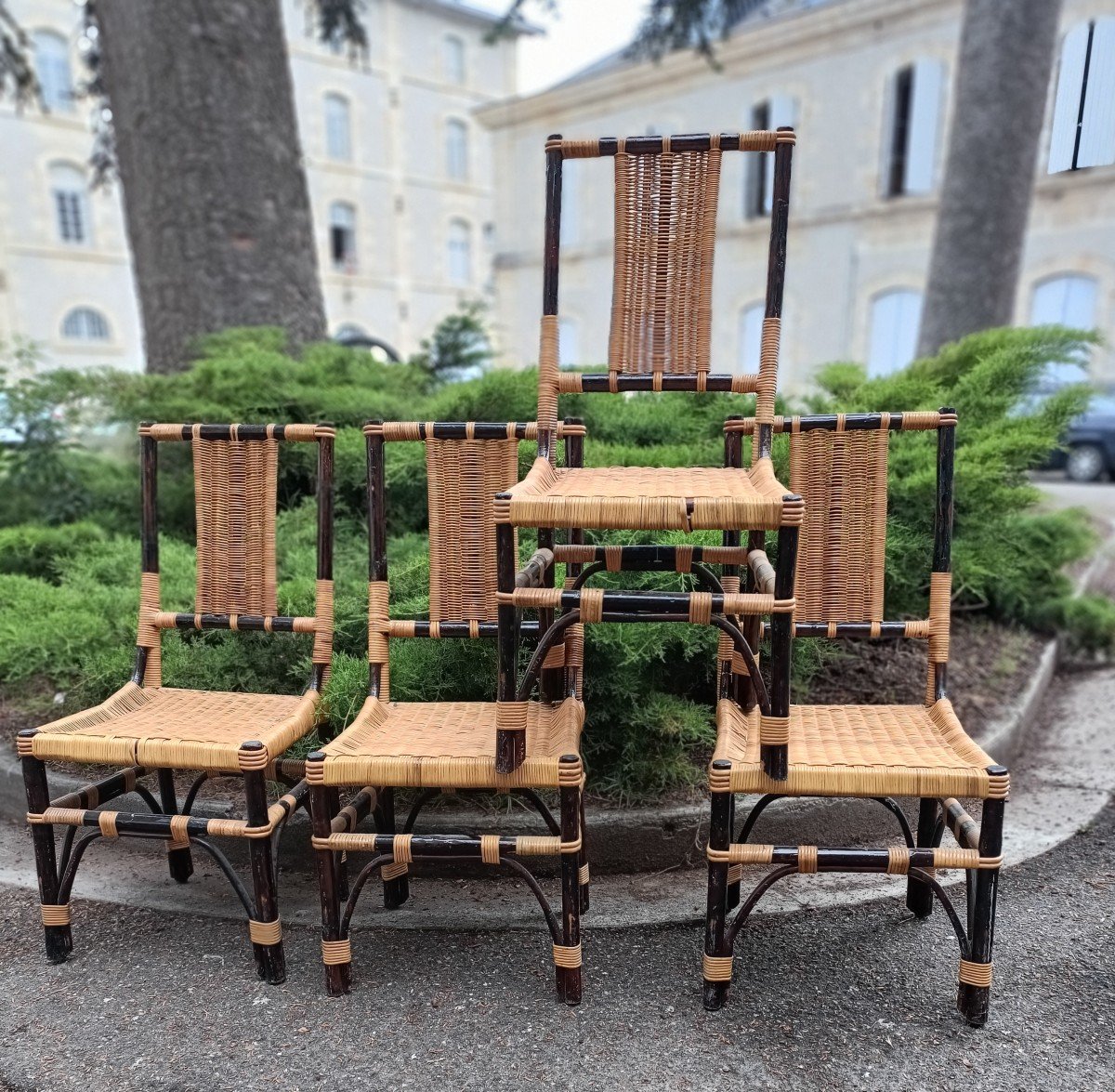 Série Chaises Rotin