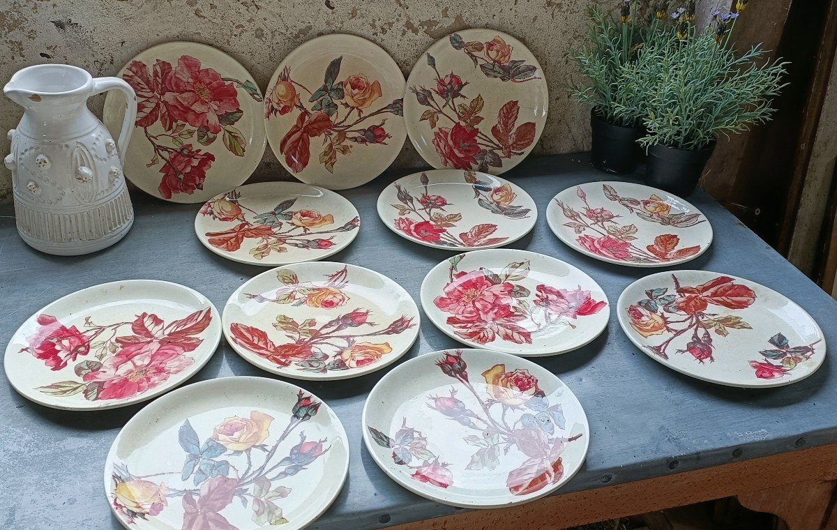 Service En Faïence De Jules Vieillard Bordeaux 