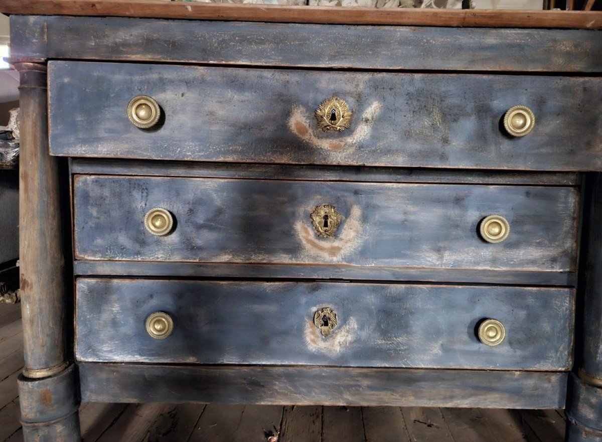 1st Empire Chest Of Drawers In Its Old Patina -photo-1