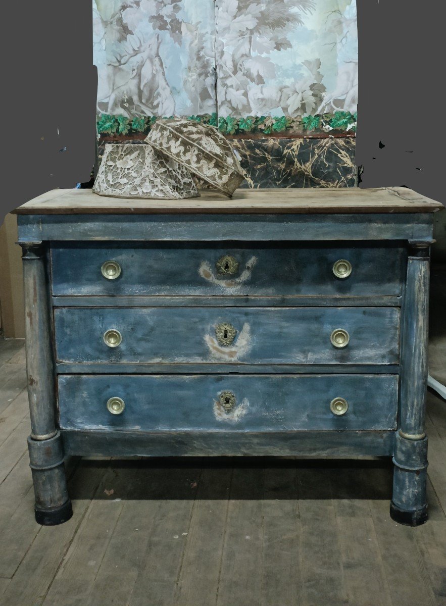 1st Empire Chest Of Drawers In Its Old Patina 