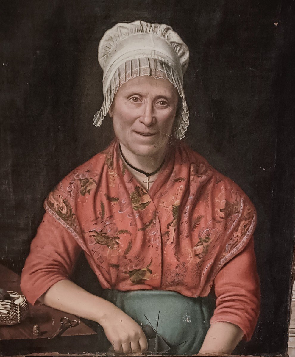 Portrait Of A Seamstress In The 19th Century