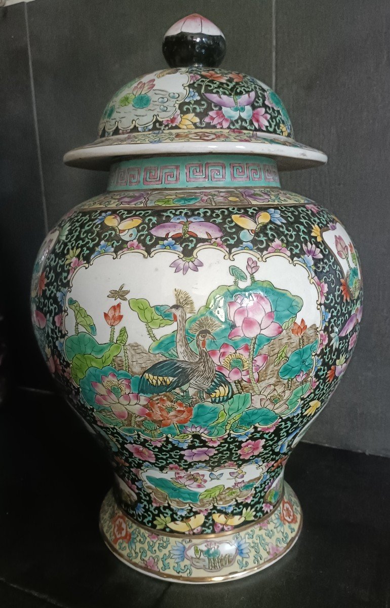 China.covered Porcelain Potiche Circa 1900