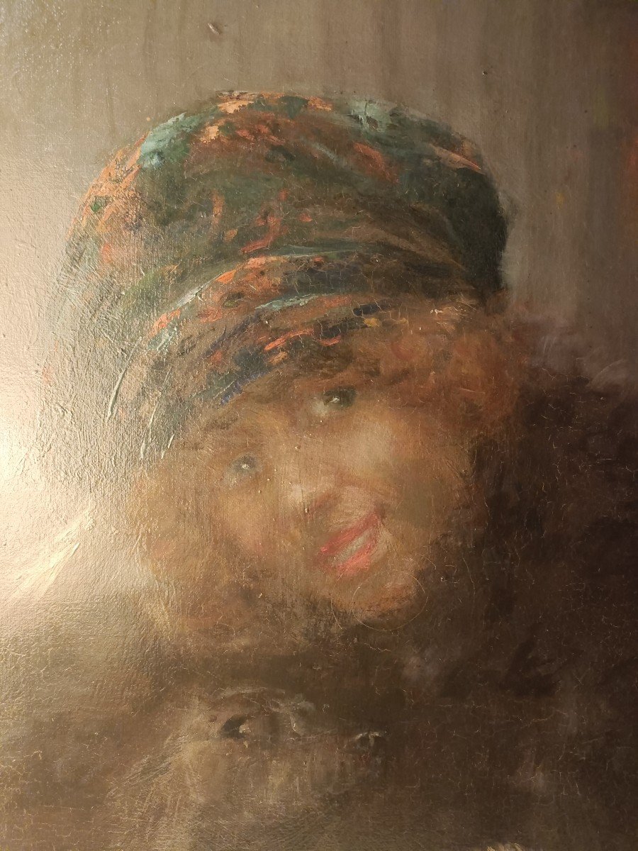 Portrait d'Un Couple Par Auguste Thivet 