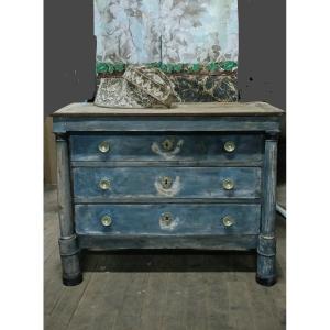 1st Empire Chest Of Drawers In Its Old Patina 