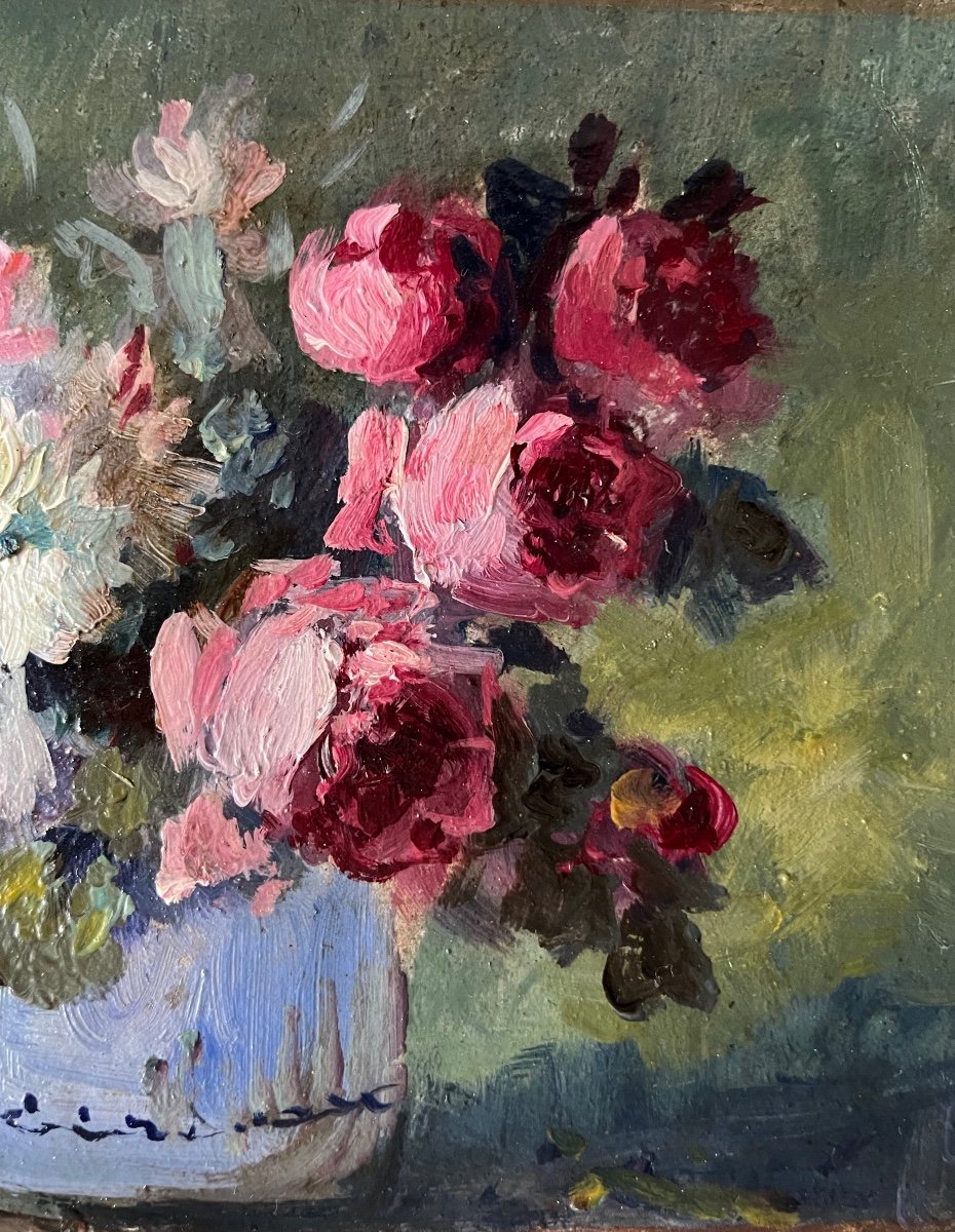 "roses And Carnations In A Vase" Gonthier-photo-4