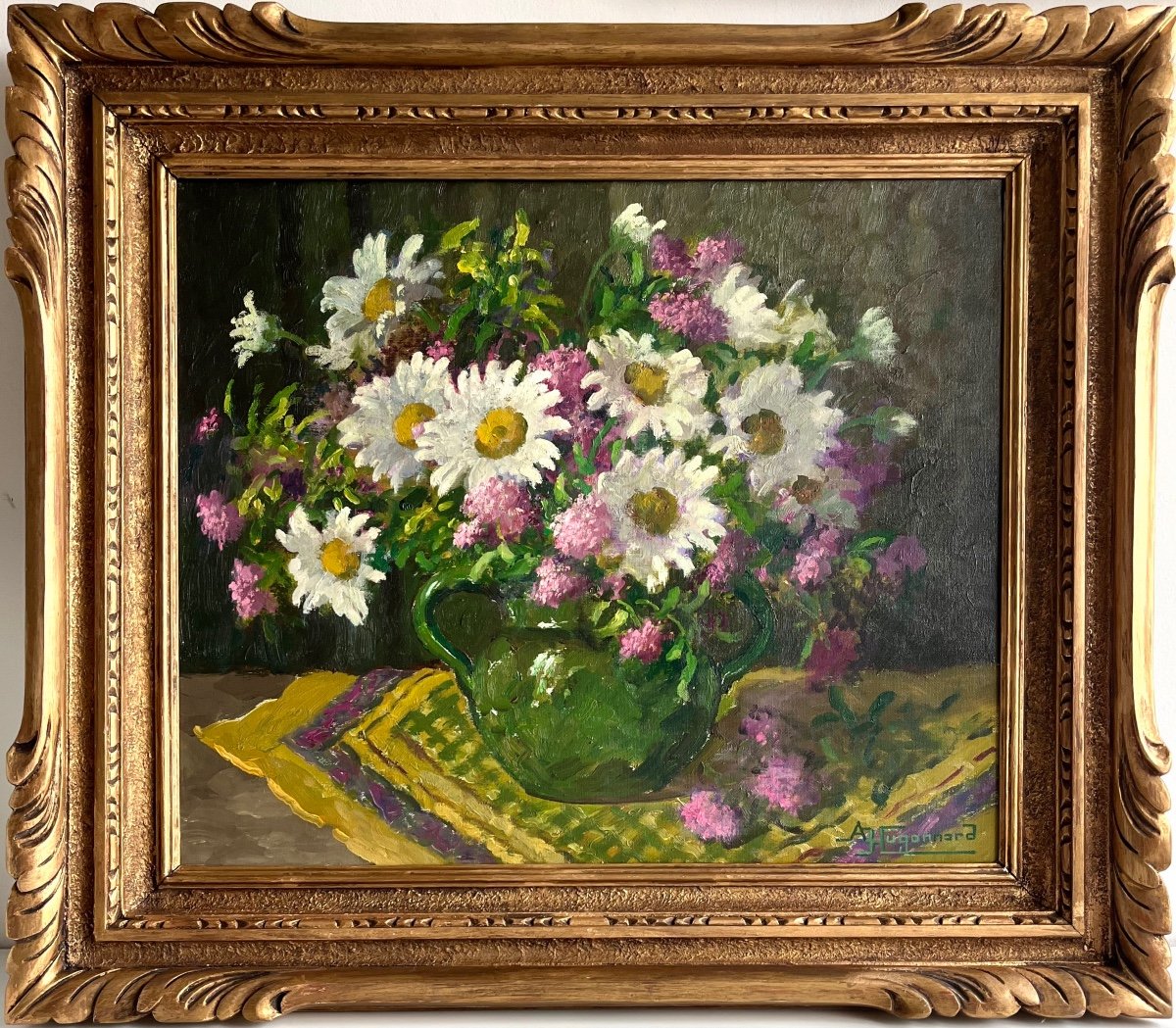 "Bouquet de marguerites et lilas" Adeline Hugonnard