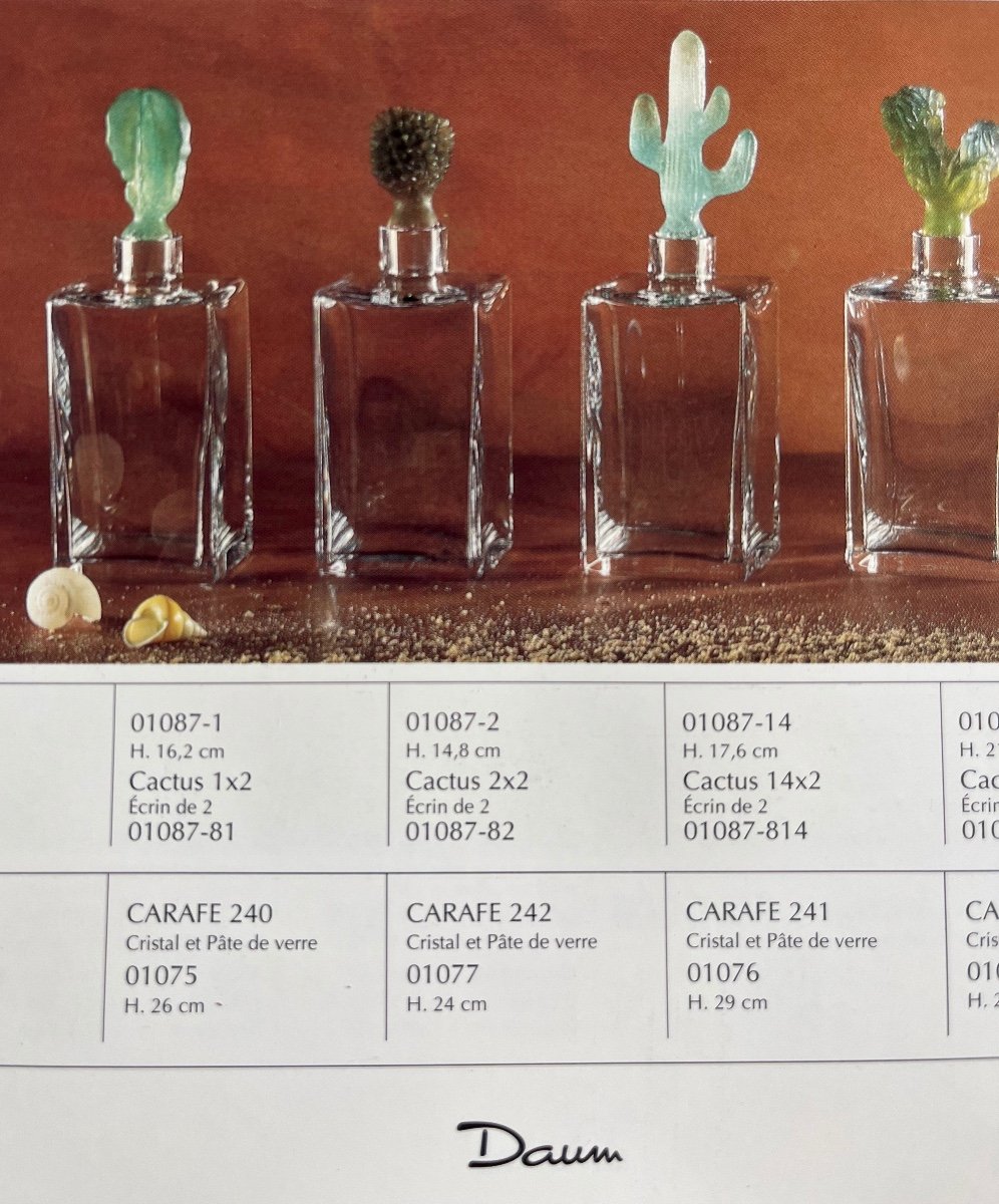 Carafe "Daum collection Cactus" Hilton Mc Connico-photo-4