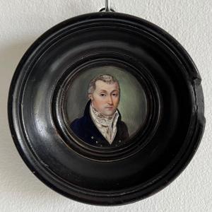 "portrait Of A Man With Earrings" 1810