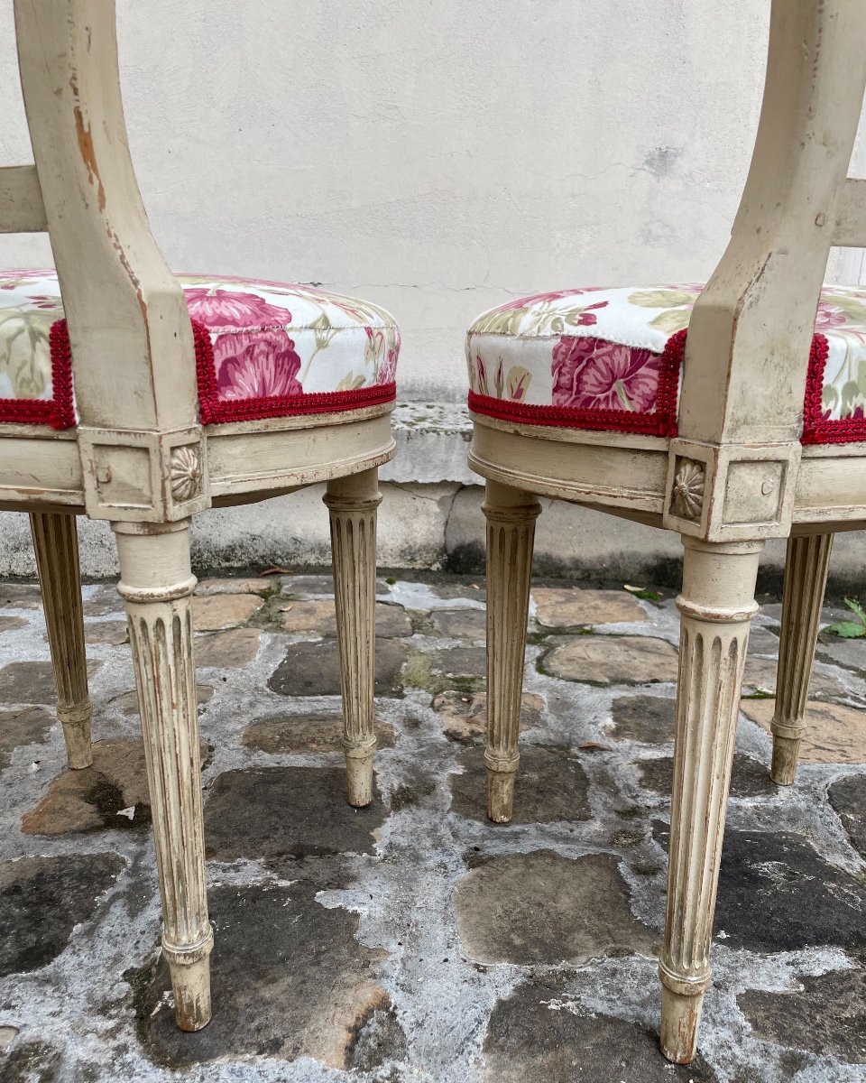 Pair Of Louis XVI Style Chairs-photo-5